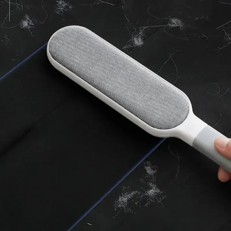 Double-Sided Pet Hair Remover Brush – Manual Lint Roller for Furniture, Car Seats & Clothing