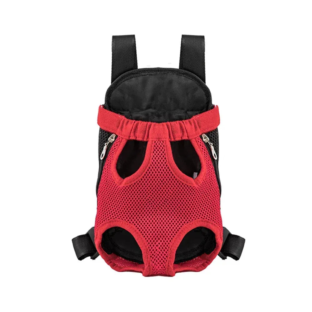 Dual Shoulder Pet Carrier Backpack - Portable Breathable Cat & Dog Travel Bag with Legs-Out Design, Multiple Size Options (S to XL)