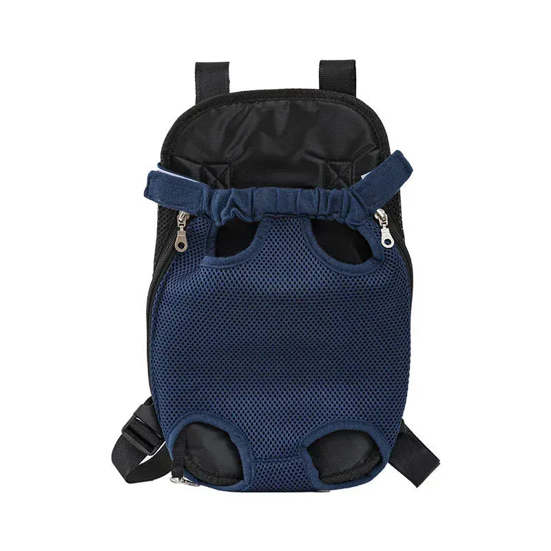 Dual Shoulder Pet Carrier Backpack - Portable Breathable Cat & Dog Travel Bag with Legs-Out Design, Multiple Size Options (S to XL)