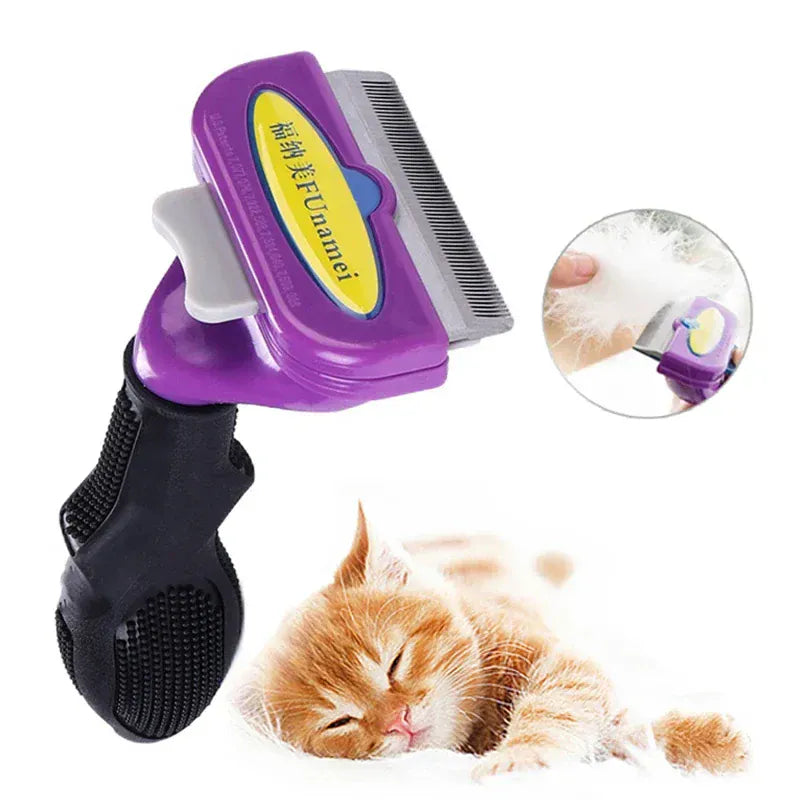Dual-Sided Pet Grooming Brush - Hair Removal Comb for Cats & Dogs