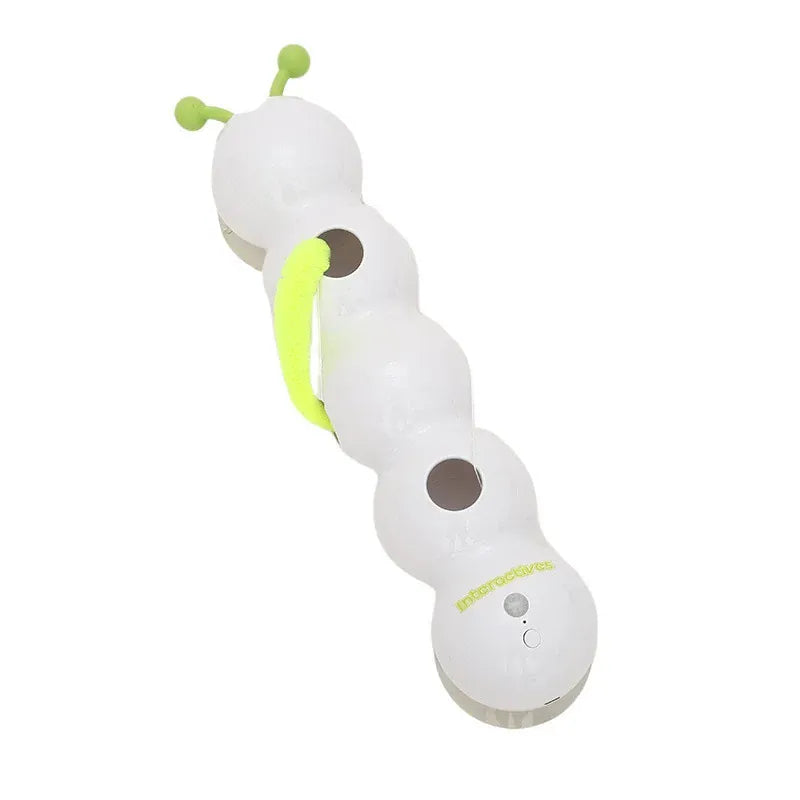 Electric Caterpillar Cat Toy | Motion-Activated Smart Sensor | Self-Running Feather Tail Toy for Indoor Cats | Boredom Relief Pet Toy