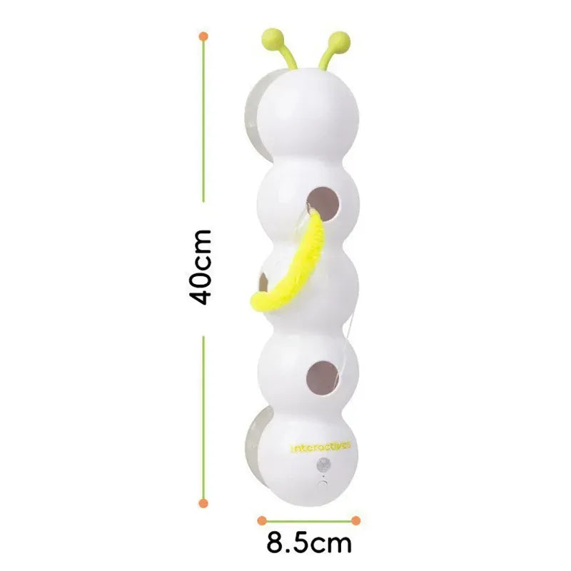 Electric Caterpillar Cat Toy | Motion-Activated Smart Sensor | Self-Running Feather Tail Toy for Indoor Cats | Boredom Relief Pet Toy