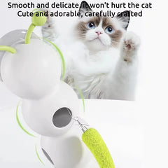 Electric Caterpillar Cat Toy | Motion-Activated Smart Sensor | Self-Running Feather Tail Toy for Indoor Cats | Boredom Relief Pet Toy