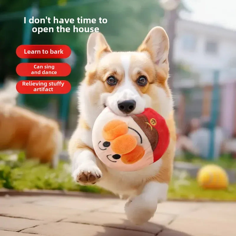 Electric Jumping Dog Toy - USB Rechargeable Interactive Plush Ball