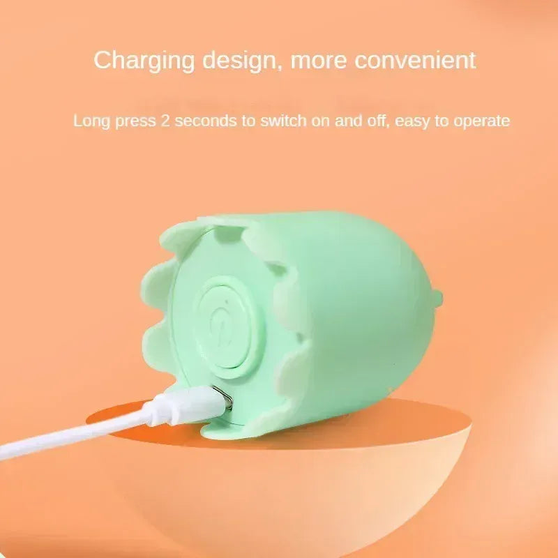 Electric Rolling Ball Cat Toy - Automatic Silicone Mouse Tail USB Charging
