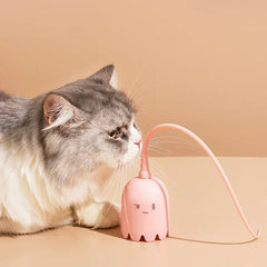 Electric Rolling Ball Cat Toy - Automatic Silicone Mouse Tail USB Charging