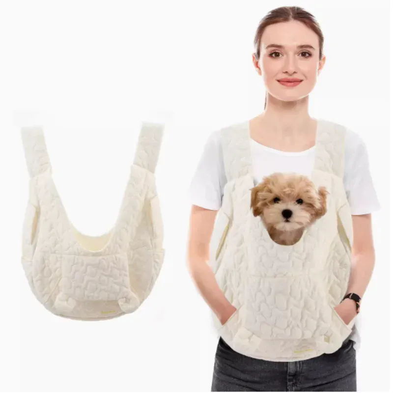 Extra Large Pet Chest Carrier Bag - Waterproof & Wind Resistant Dog Cat Backpack, Hands-Free Front Carrier for Pets Under 4kg