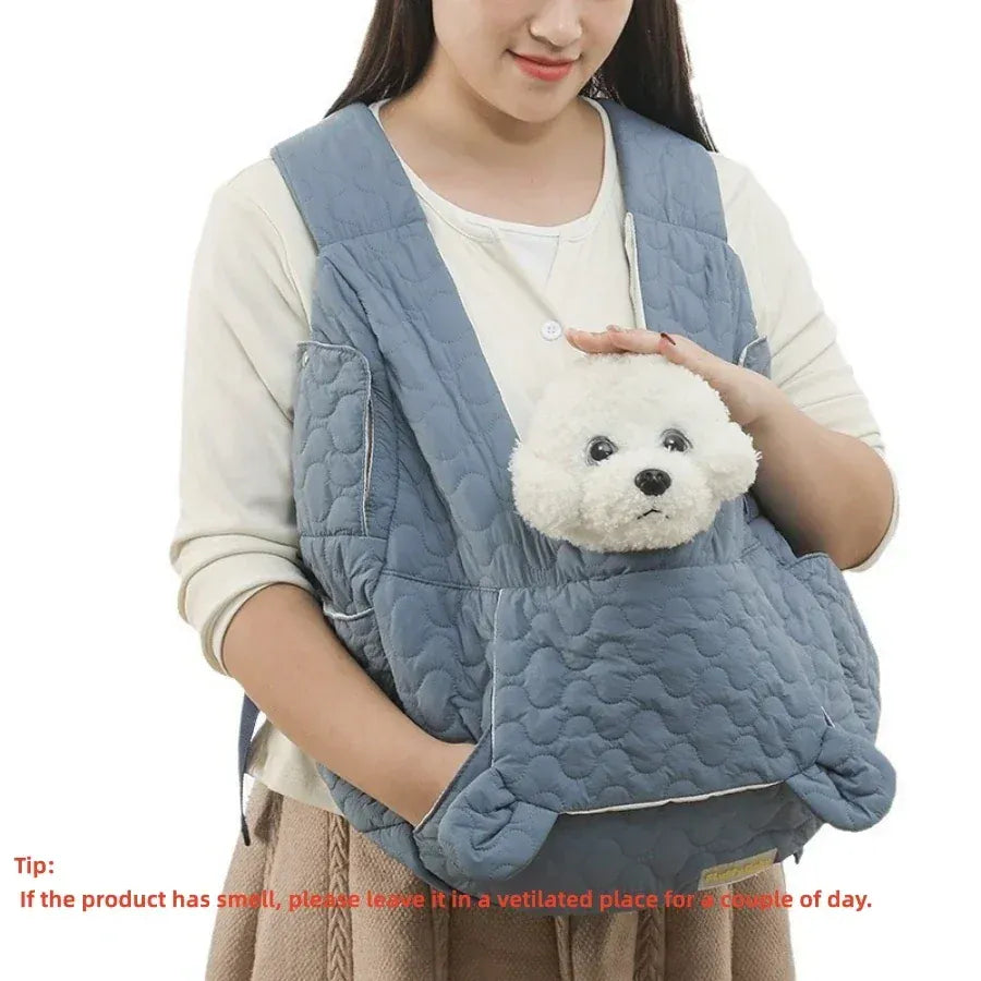 Extra Large Pet Chest Carrier Bag - Waterproof & Wind Resistant Dog Cat Backpack, Hands-Free Front Carrier for Pets Under 4kg