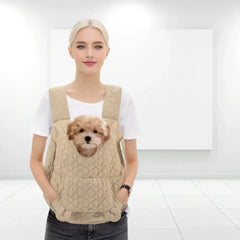 Extra Large Pet Chest Carrier Bag - Waterproof & Wind Resistant Dog Cat Backpack, Hands-Free Front Carrier for Pets Under 4kg