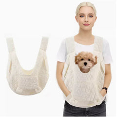 Extra Large Pet Chest Carrier Bag - Waterproof & Wind Resistant Dog Cat Backpack, Hands-Free Front Carrier for Pets Under 4kg
