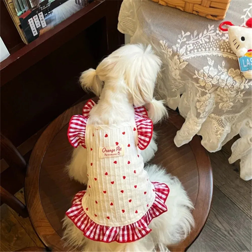 Floral Summer Dress for Small Dogs & Cats – Cute Party Outfit for Spring Summer Holidays