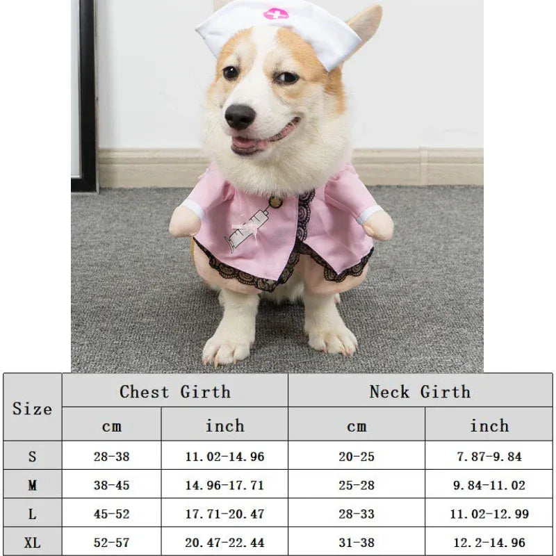 Funny Animal Costume for Dogs & Cats – Hooded Sweatshirt Outfit for Halloween & Cosplay