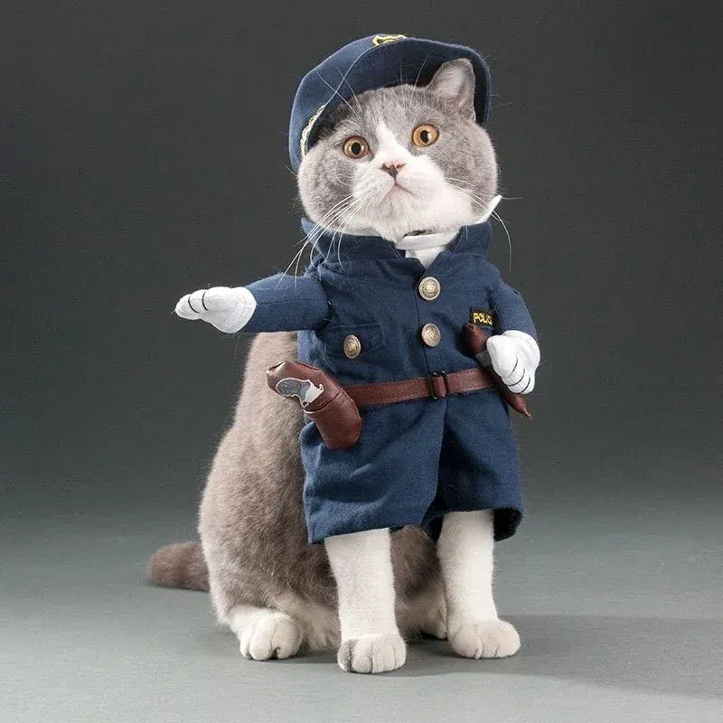 Funny Animal Costume for Dogs & Cats – Hooded Sweatshirt Outfit for Halloween & Cosplay