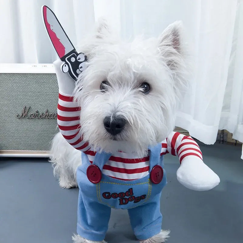 Funny Animal Costume for Dogs & Cats – Hooded Sweatshirt Outfit for Halloween & Cosplay
