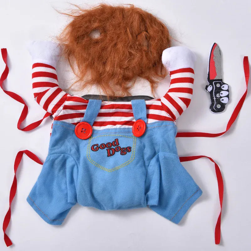 Funny Animal Costume for Dogs & Cats – Hooded Sweatshirt Outfit for Halloween & Cosplay
