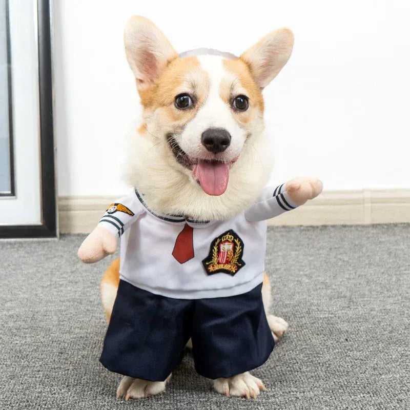 Funny Animal Costume for Dogs & Cats – Hooded Sweatshirt Outfit for Halloween & Cosplay