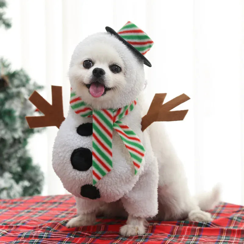 Funny Pet Costume Set – Cowboy, Santa, Snowman & Novelty Outfits for Dogs & Cats