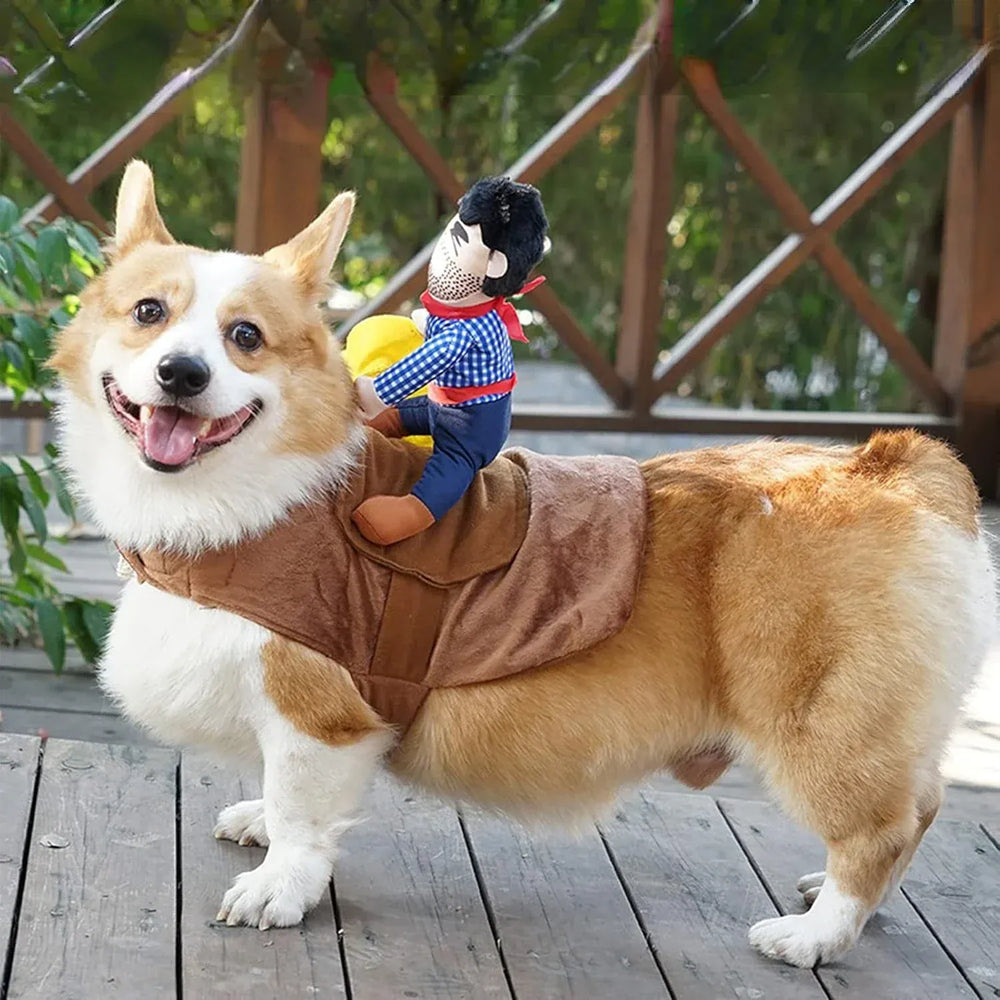 Funny Pet Costume Set – Cowboy, Santa, Snowman & Novelty Outfits for Dogs & Cats