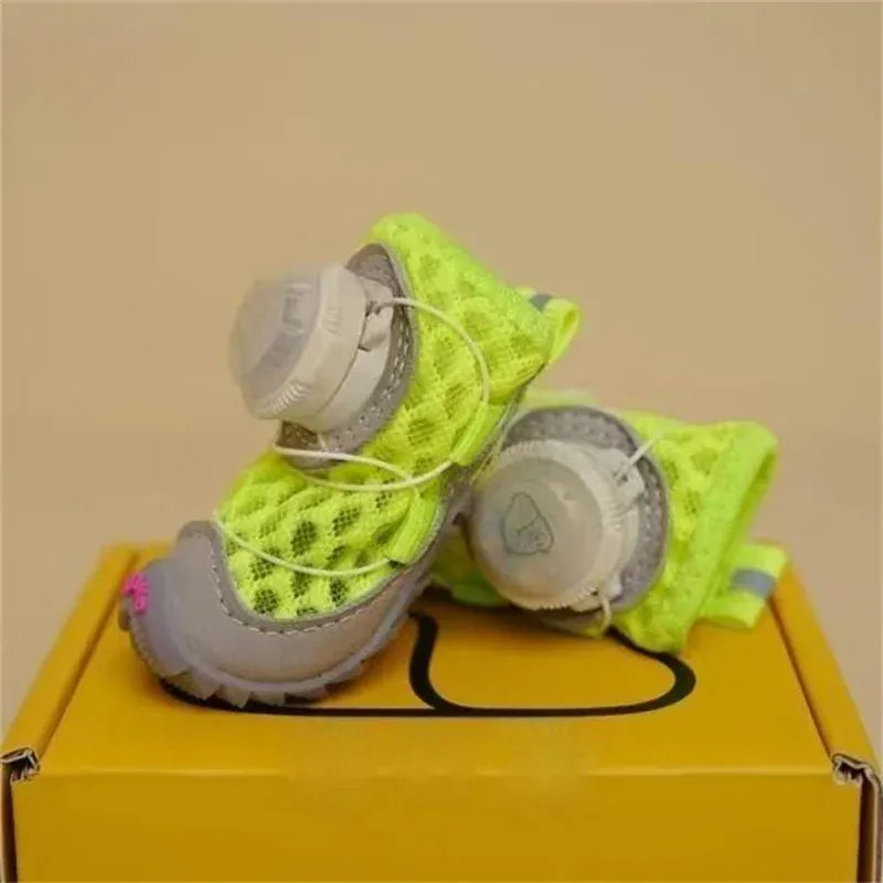 Glowing Dog Shoes & Collar - LED Night Safety Lights for Walking Pet