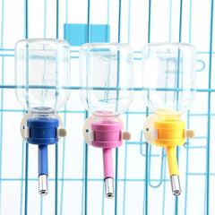 Hanging No-Drip Dog Water Dispenser - Automatic Cage-Mounted Bottle with Spigot