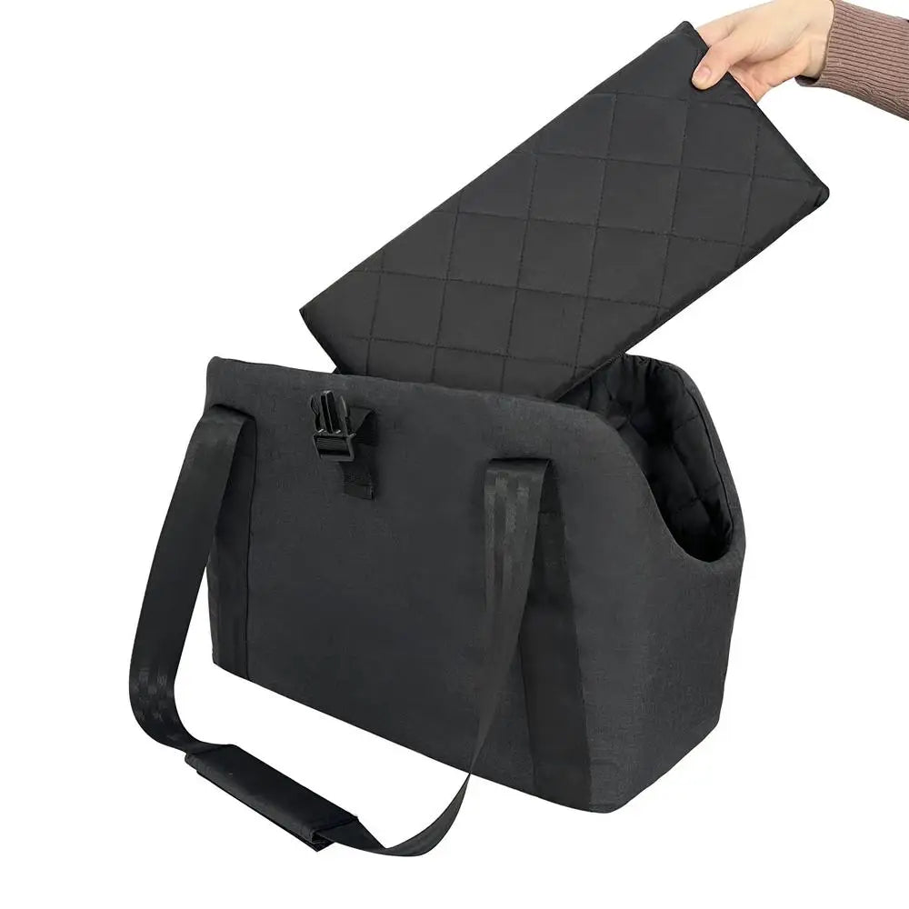 Heated Dog Carrier - USB Warming Pet Shoulder Bag for Small Dogs & Cats