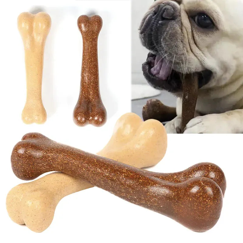 Indestructible Dog Chew Bone - Molar Cleaning Toy for Aggressive Chewers
