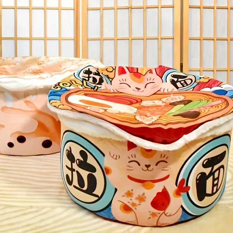 Instant Noodle Pet Bed - Super Large Warm Dog Cat Nest Removable Cover