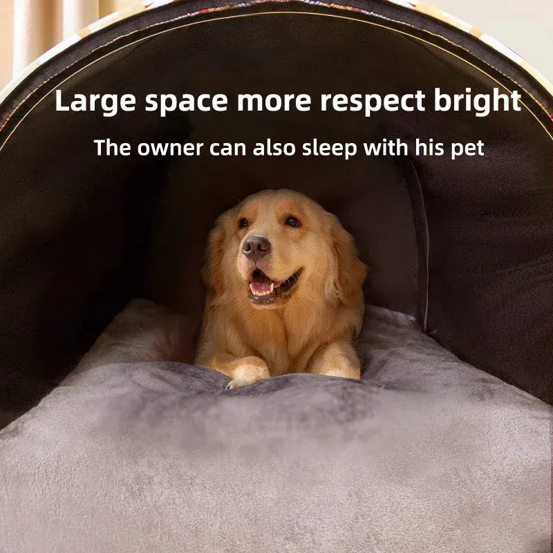 Insulated Large Dog House – Weatherproof Outdoor Kennel with Removable Roof for Extra Big Dogs