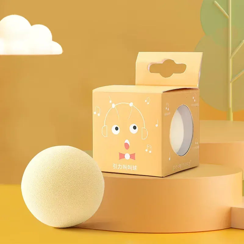 Interactive Cat Ball Toy - Automatic Squeaky Sound Motion Activated Catnip Toy