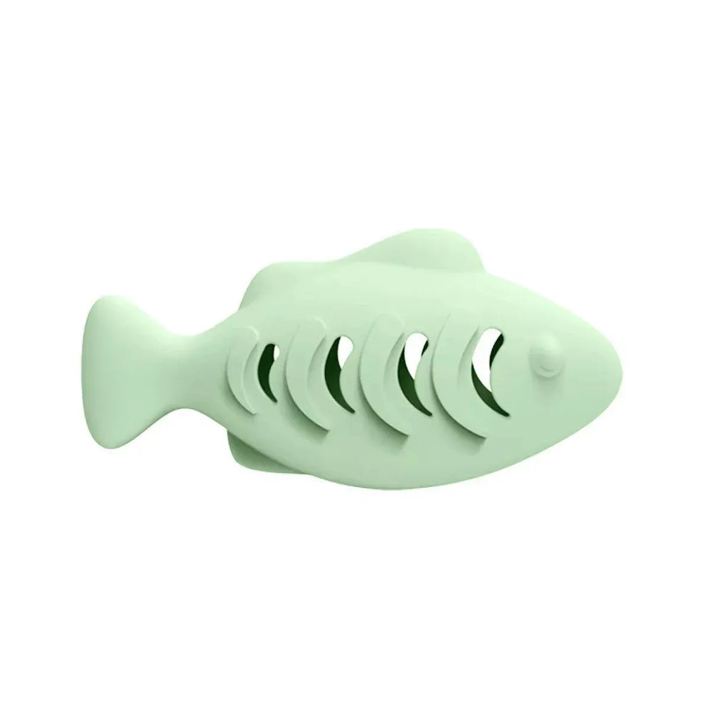 Interactive Cat Food Dispenser - Treat Puzzle Toy with Catnip Stuffable Feeder