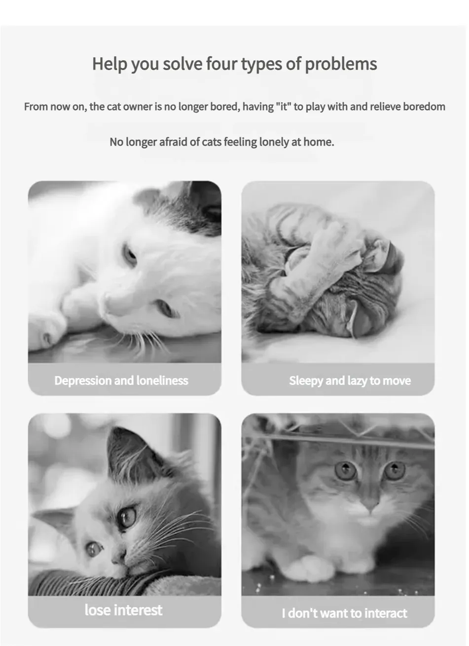Interactive Cat Food Dispenser - Treat Puzzle Toy with Catnip Stuffable Feeder