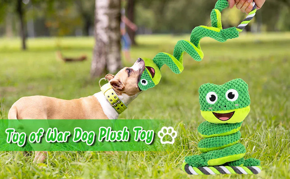 Interactive Plush Squeaky Toys for Dogs – Soft Fleece Puppy Toys for All Breeds