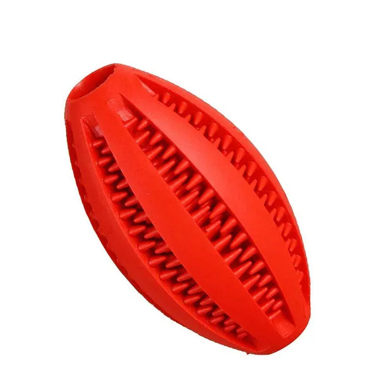 Interactive Rubber Pet Feeder Ball - Multi-Color Food Dispensing Toy