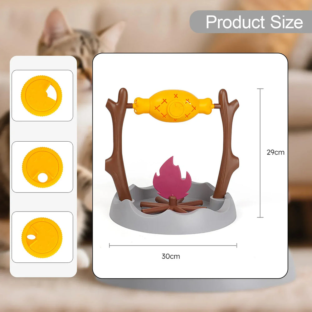 Interactive Slow Feeder Bowl - Puzzle Food Dispenser Cat Dog Treat Toy Training