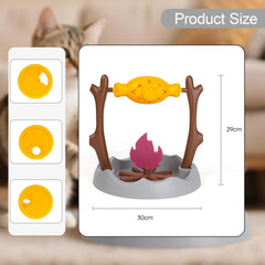 Interactive Slow Feeder Bowl - Puzzle Food Dispenser Cat Dog Treat Toy Training
