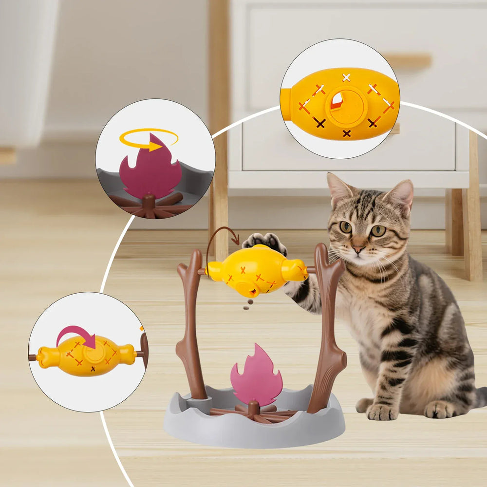Interactive Slow Feeder Bowl - Puzzle Food Dispenser Cat Dog Treat Toy Training