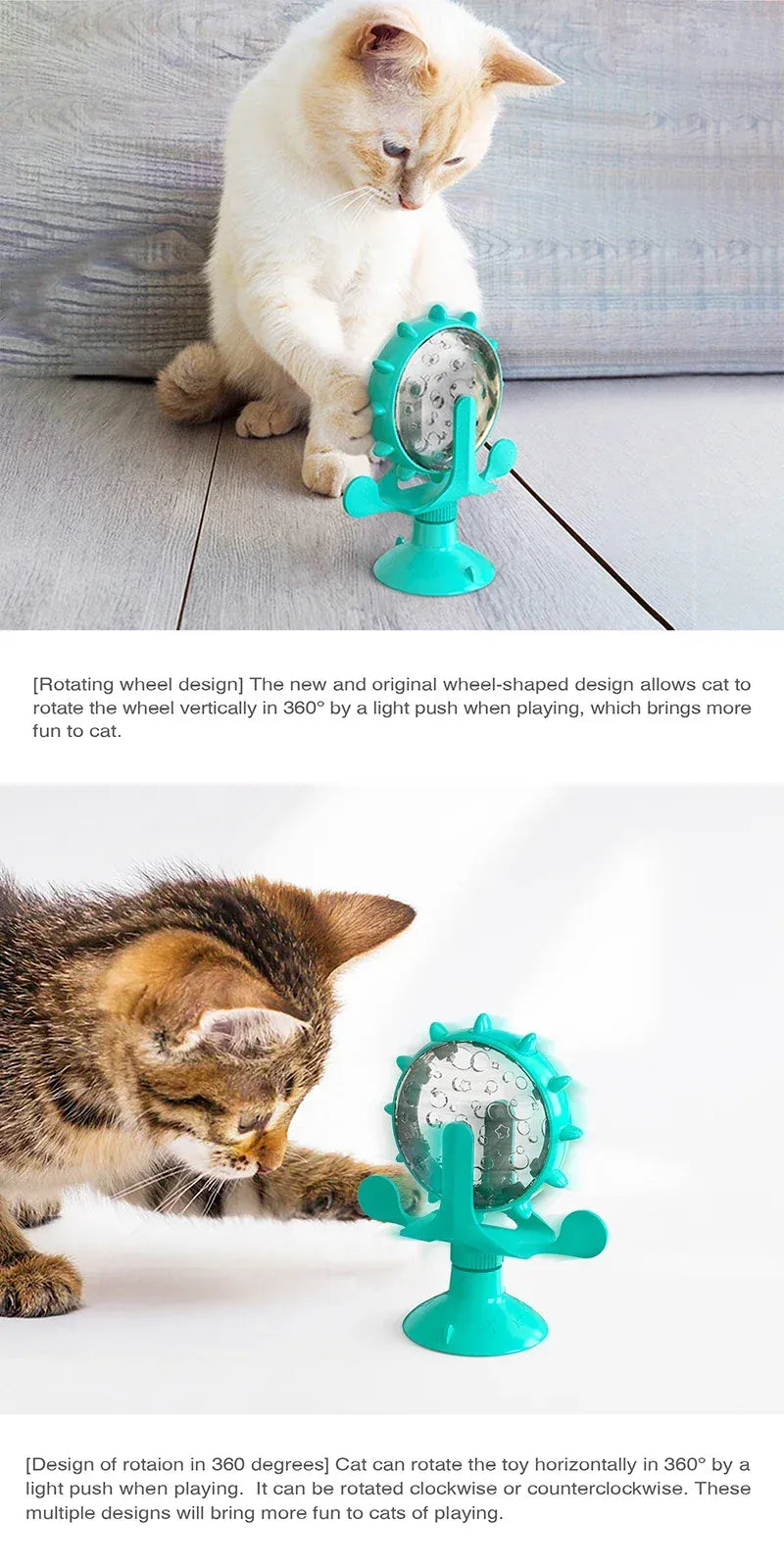 Interactive Treat Dispenser - Slow Feeder Puzzle Toy for Cats Small Dogs IQ