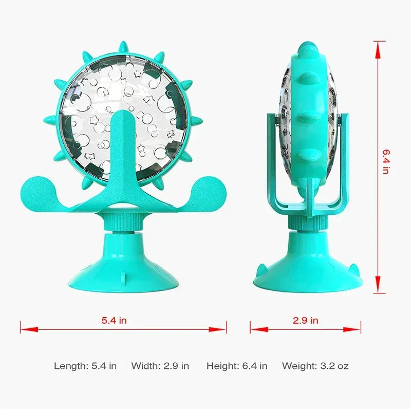 Interactive Treat Dispenser - Slow Feeder Puzzle Toy for Cats Small Dogs IQ