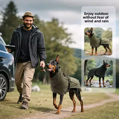 Large Dog Waterproof Windbreaker | Stormcoat & Raincoat for Outdoor Dogs | Pet Outdoor Raincoat