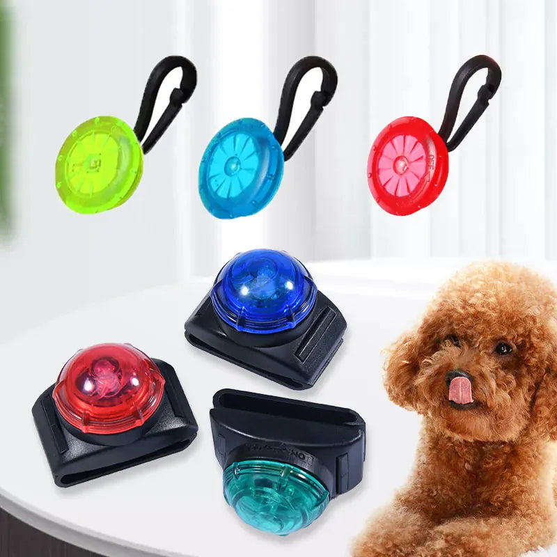 LED Luminous Safety Pendant - Night Visibility Pet Light for Collars