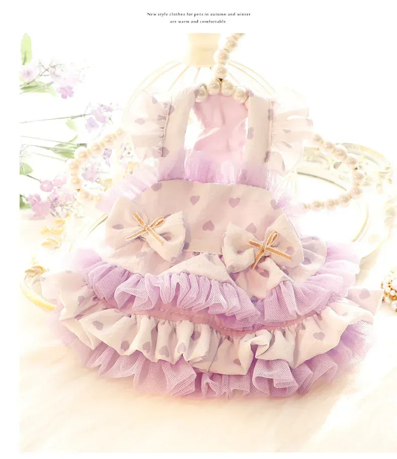 Lolita Pet Tutu Skirt – Thin Strapped Princess Dress for Small Dogs & Cats