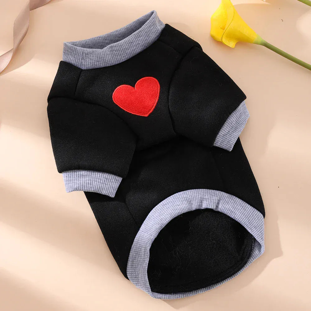 Medium Cat Sweater & Small Dog Hoodie | Winter Warm Thickened Pet Clothes | Cute Puppy Bipedal Outfit for Yorkie & Taddy