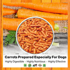 Natural Dehydrated Carrots & Red Beets Dog Food Supplement | Rich in Fiber, Vitamins & Antioxidants | Boosts Digestion, Skin & Coat Health