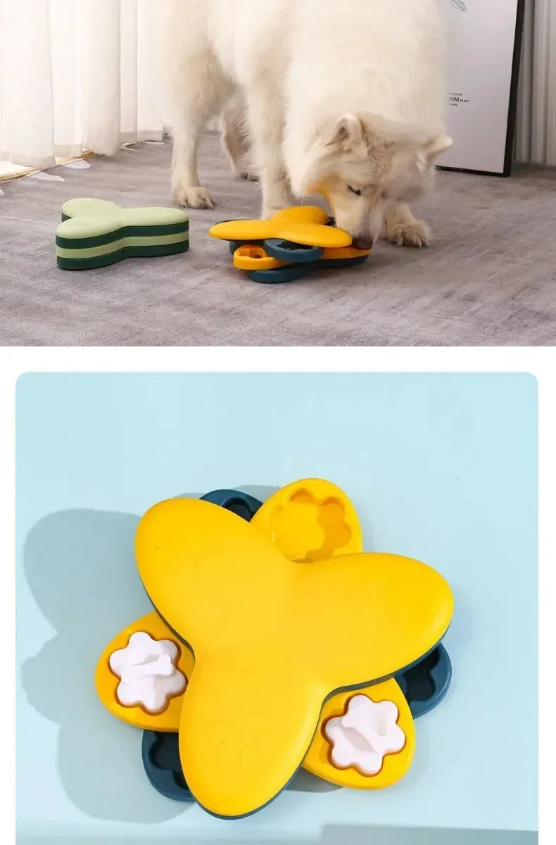New Dog Puzzle Toys | Slow Feeder Interactive Food Dispenser for Dogs & Cats | Non-Slip Training & Mental Stimulation Toy