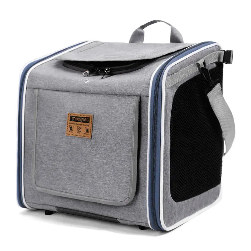 Nordic Style Pet Bike & Car Carrier – Portable Backpack for Outdoor Cycling & Travel