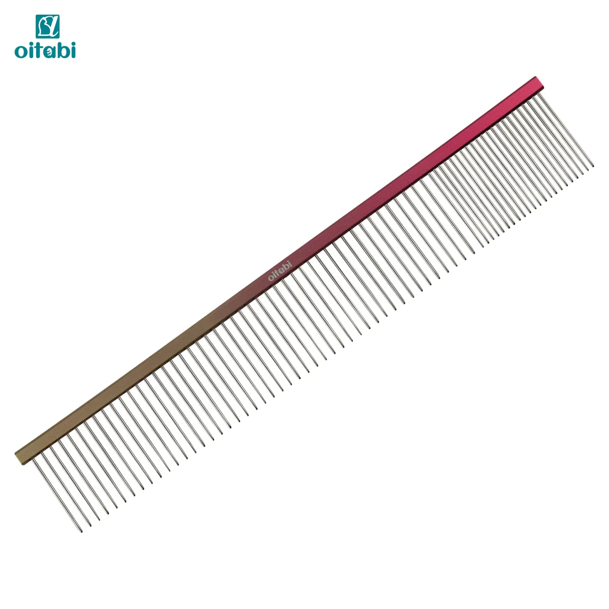 OITABI Professional Pet Grooming Comb Set - Gradient Tapered Tail Combs for Styling & Finishing