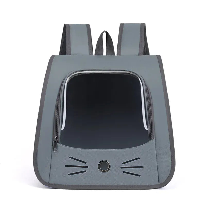 Outdoor Cat Backpack Carrier - Breathable Pet Transport Bag for Cats & Small Dogs, 35x35x25cm Portable Shoulder Carrier with Mesh Windows