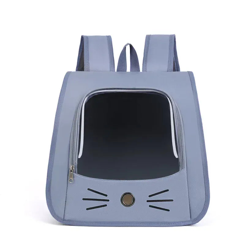 Outdoor Cat Backpack Carrier - Breathable Pet Transport Bag for Cats & Small Dogs, 35x35x25cm Portable Shoulder Carrier with Mesh Windows