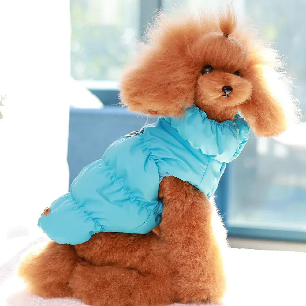 Padded Winter Dog Coat - Soft Warm Jacket for Small Breeds