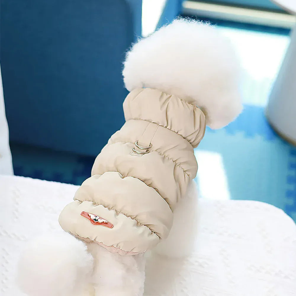 Padded Winter Dog Coat - Soft Warm Jacket for Small Breeds